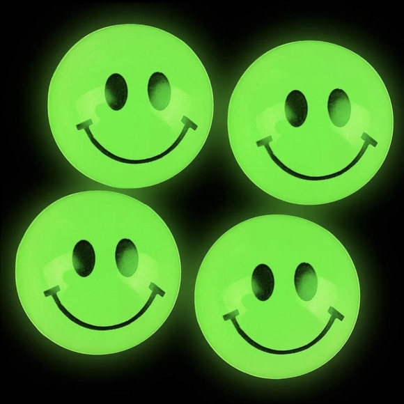 🙂 20x Luminous Smile Bouncy Balls - Picture 4 of 5